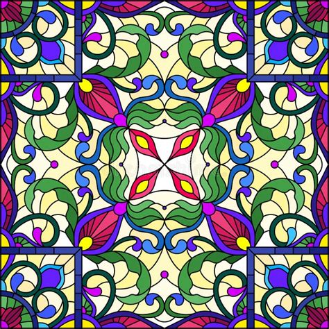 Stained Glass Patterns Stock Illustrations 8 077 Stained Glass Patterns Stock Illustrations