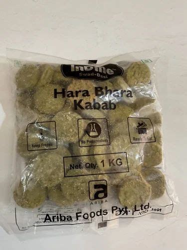 Kg Frozen Hara Bhara Kabab At Rs Pack Frozen Veg Shami Kabab In