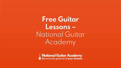 Free Guitar Lessons - National Guitar Academy