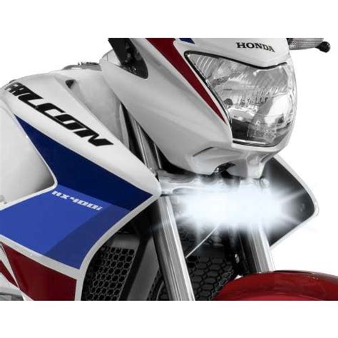 Farol De Milha Led W Drl Moto Honda Falcon Nx Unid No Shoptime