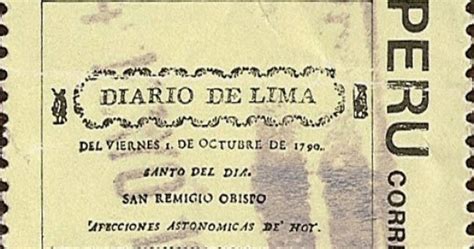 RESEÑAS DE LA HISTORIA DE IRIS SANSEG Lima Perú el primer periódico