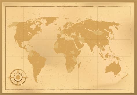 Ancient World Map Vector Design 214887 Vector Art at Vecteezy