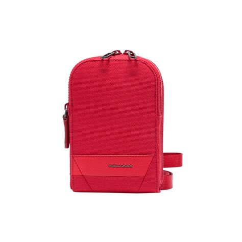 Borsa A Tracolla Portacellulare Piquadro Ac W R Colore Rosso