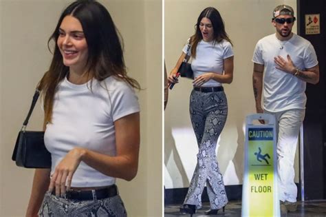 Kendall Jenner Goes Braless And Flashes Her Nipples In Tight White T Shirt For Romantic Date