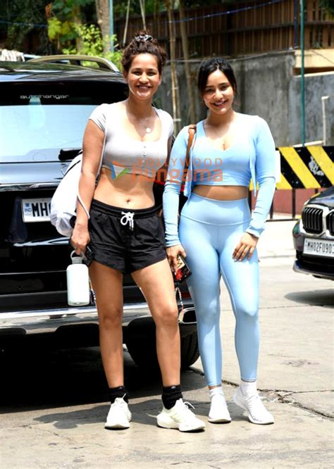 Photos Neha Sharma And Aisha Sharma Snapped Outside The Gym In Bandra