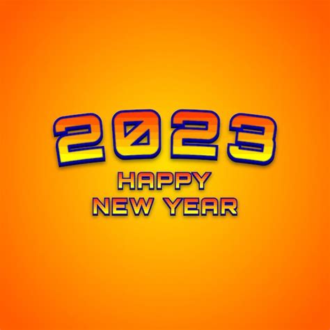 Premium Vector 2023 New Year Design Template With Typography Logo