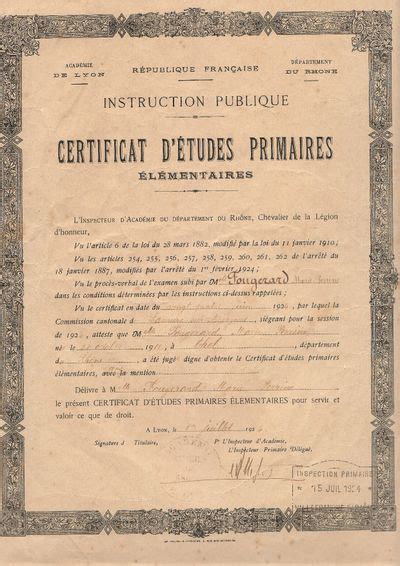 Certificat d études primaires Geneawiki