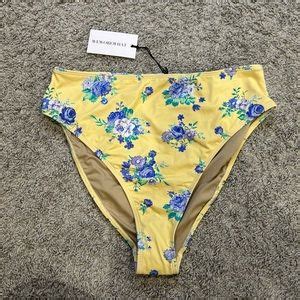 Weworewhat Swim New Weworewhat Golden Hour Floral High Rise Bikini Bottom Large Poshmark
