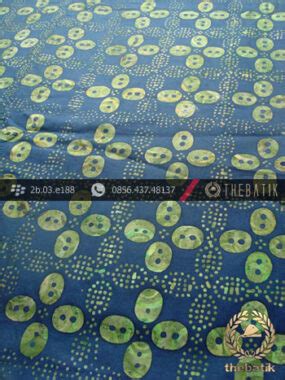 Jual Kain Batik Cap Jogja Biru Warna Kontemporer THEBATIK Indonesia