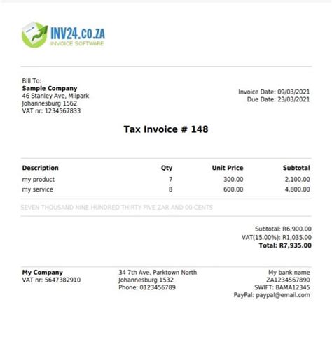 How To Make An Invoice In South Africa Step By Step Guide