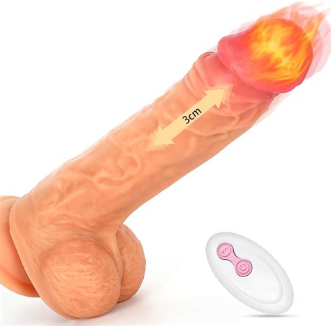 FIDECH Dildo Vibrator mit Stoßfunktion und 360 Rotierender Glans G