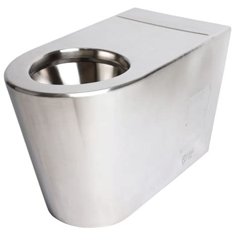 Toilet Pans Stainless Steel Disabled Wall Face P Trap Toilet Pan