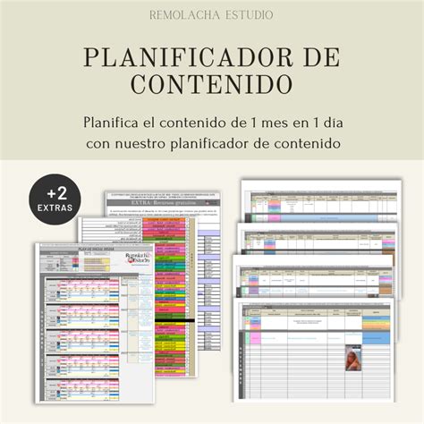 Plantilla De Planificaci N De Contenido Para Redes Sociales Remolacha