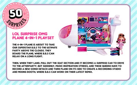 LOL Surprise OMG Plane 4 in 1 Playset : Amazon.ca: Toys & Games