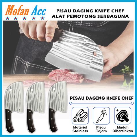 Jual Pisau Dapur Alat Pemotong Daging Tulang Sayur Buah Chef Knife