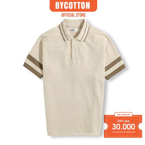 Mã BMLTA50 giảm đến 50K đơn 99K Áo Thun Polo Nam Cổ Bẻ BY COTTON