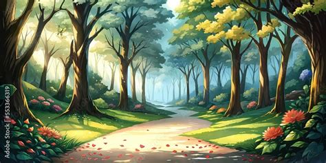 2D Visual Novel: Fantasy Nature Vol. 1 - Stylized Anime Background ...