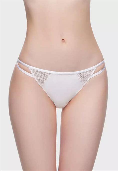 Buy 6IXTY8IGHT BEVIN SOLID SMOOTH LOW RISE SEAMLESS TANGA BIKINI PANTY