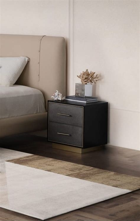 Onevia Two Drw Night Stand Beige Brown