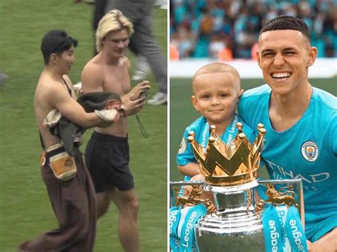 City Fan Looks Just Like Erling Haaland While Phil Fodens Son Is Mini