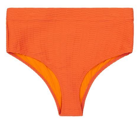 Solid Striped Lilo Bikini Bottoms Orange Smallable