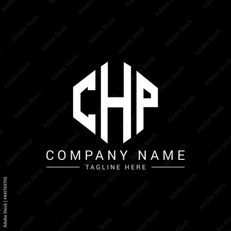 CHP letter logo design with polygon shape. CHP polygon logo monogram ...