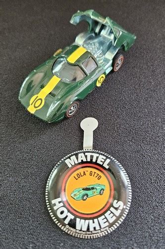 VINTAGE HOT WHEELS REDLINE LOLA GT Green Enamel Mattel INCLUDES BADGE EBay