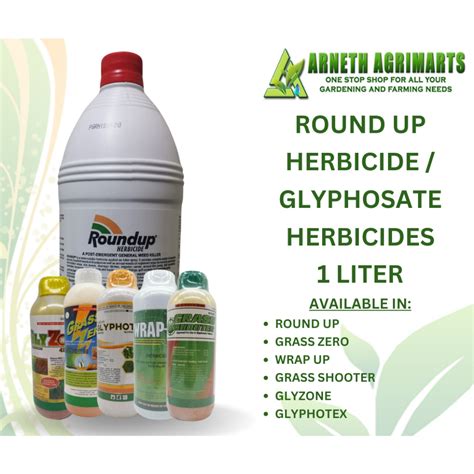 ROUND UP HERBICIDE GLYPHOSATE HERBICIDES Pamatay Damo 1 LITER