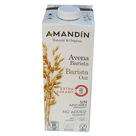 Bebida De Avena Barista Amandin Bio L Ecocash