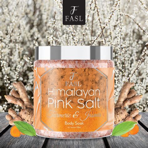 Pink Himalayan Salt Body Soak Infused With Turmeric And Jasmin Oils — Fasl