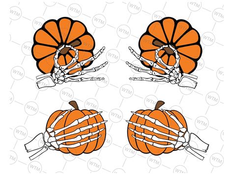 Skeleton Boob Hands SVG Don T Touch My Pumpkins SVG Hallow Inspire