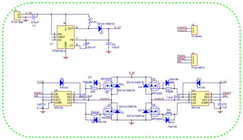 H Bridge Driver Circuit With Ir And Microcontroller Copy Eda