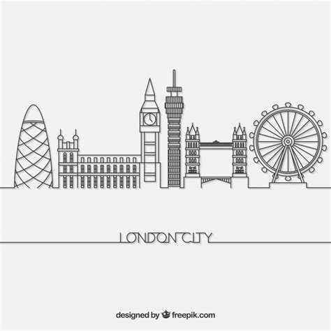 London Cityscape Drawing at PaintingValley.com | Explore collection of ...