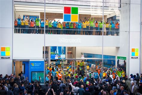 Microsoft Opens The Doors To Its New York City Flagship Store The Verge