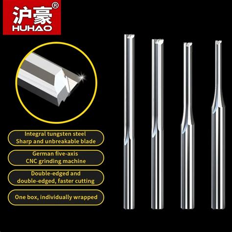 HUHAO Karb R End Mill CNC Router Bit 3 175mm 4mm 6mm Shank 2 Fl T