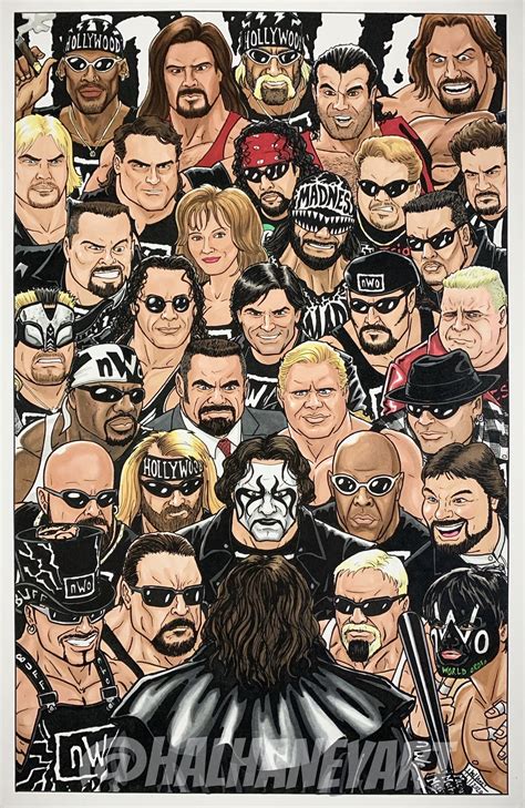 Sting Vs Nwo 11x17 Fine Art Print — Hal Haney Art