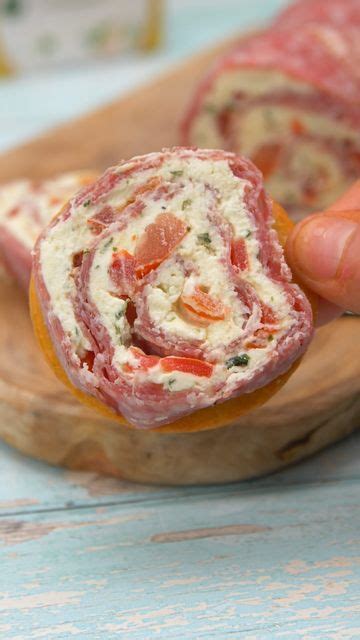 Planet Food on Instagram: "SALAMI BOURSIN ROLL UPS😍 easy snack hack ...