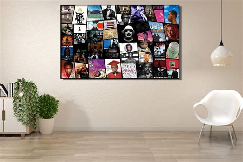 Rap Album Cover Collage Hip Hop Music Canvasrapper Print Musician ...