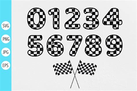 Checkered Numbers Svg Graphic By Designstyleay Creative Fabrica