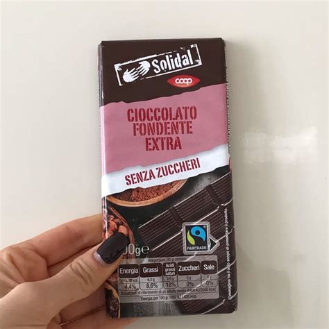 Solidal Coop Cioccolato Fondente Extra Senza Zuccheri Review Abillion