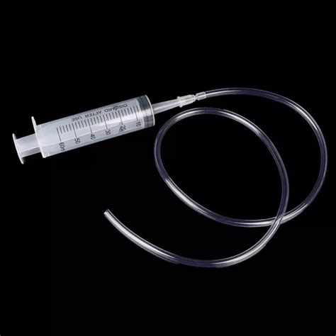 Ml Plastic Feeding Syringe Reusable Pump With Cm Tube For Lab