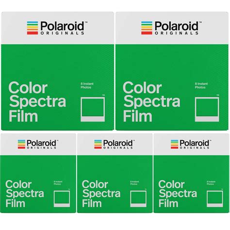 Polaroid Originals Instant Color Film For Spectra Cameras 5 Pack