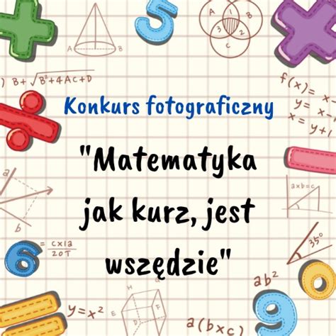 Matematyczny Konkurs Fotograficzny Szko A Podstawowa Nr