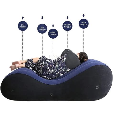 Sex Sofa Bed Inflatable Lounger With Pillows For Intimate Relaxation And Supportive Positions