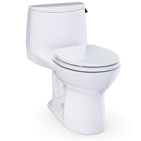 TOTO Ultramax One-Piece Toilet - RH Lever - 1.28 GPF, Round Bowl