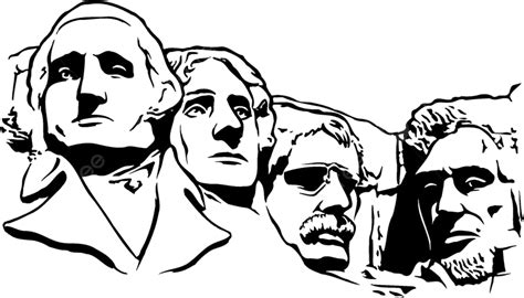 Mount Rushmore Vector Art PNG Mount Rushmore Mountain Carving Faces