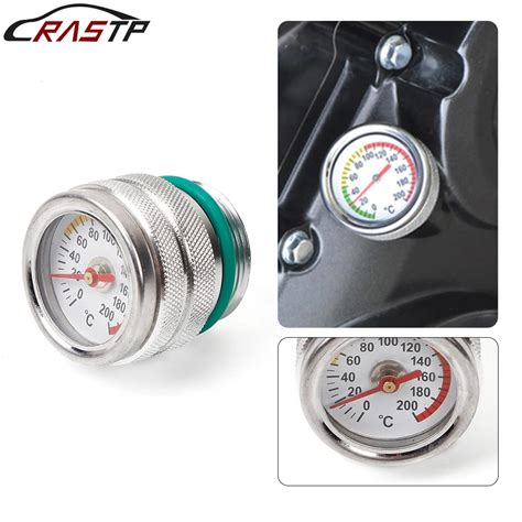 M X Motorcycle Fuel Tank Cap With Oil Temperature Gauge Engine