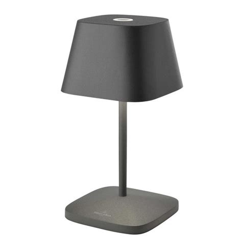 Villeroy Boch Neapel LED Tafellamp Oplaadbaar Antraciet H 20cm Bol