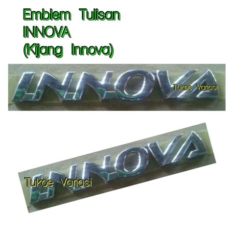 Emblem Logo Tulisan Innova Chrome Lazada Indonesia