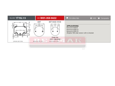 Bolsas de Aire para Suspensión FI 9422 REYMAK